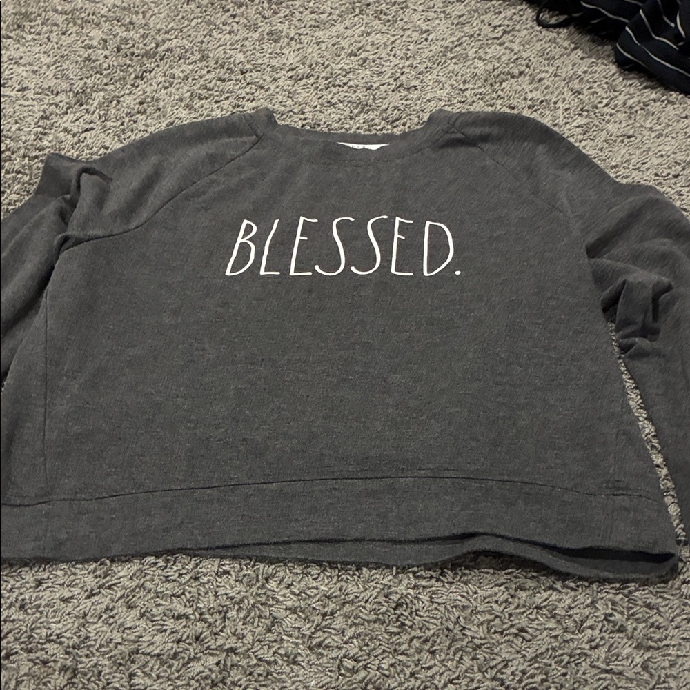 Rae Dunn Charcoal Sweatshirt